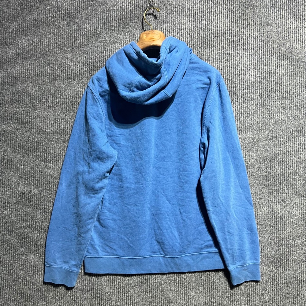 Oakley Hoodie Mens Large Blue Logo Pullover Fleece Sweatshirt Regular Fit - Picture 7 of 8